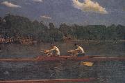 Thomas Eakins The Biglin Brothers Bacing painting